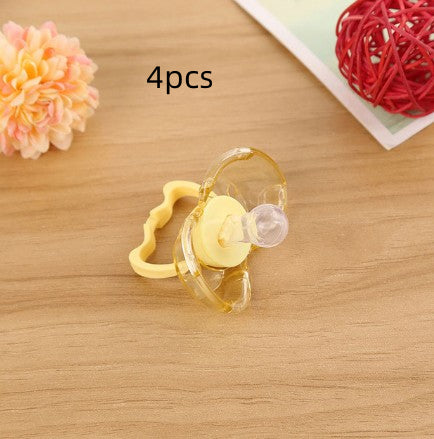 Love baby baby baby new baby pacifier anti automatically closed round head flat hair randomly issued