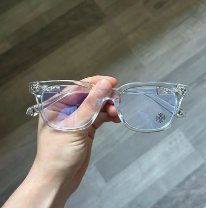 Anti Blue Light Glasses For Men And Women Black & Transparent Frame