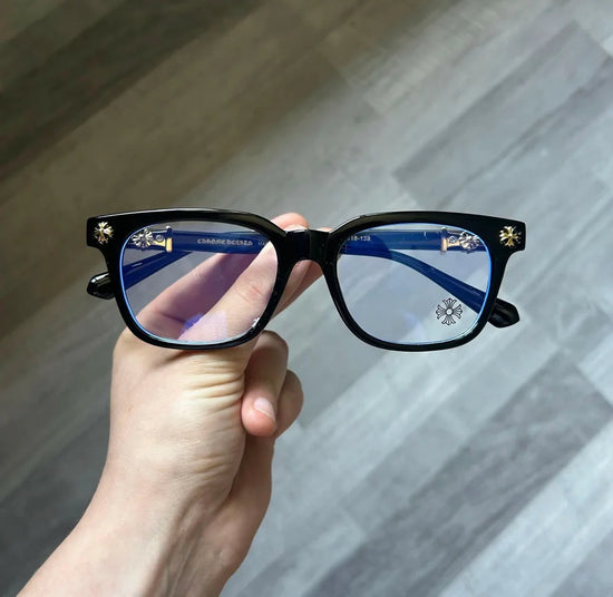 Anti Blue Light Glasses For Men And Women Black & Transparent Frame