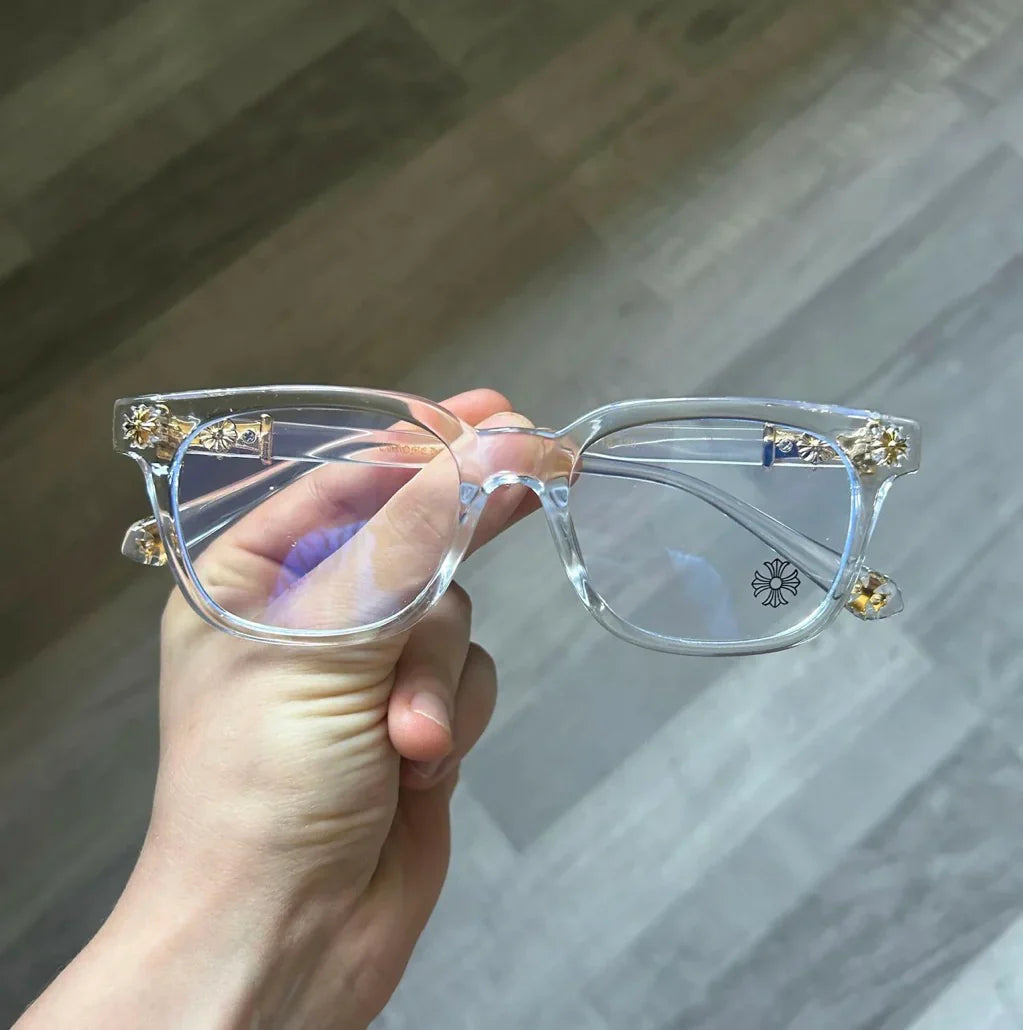 Anti Blue Light Glasses For Men And Women Black & Transparent Frame