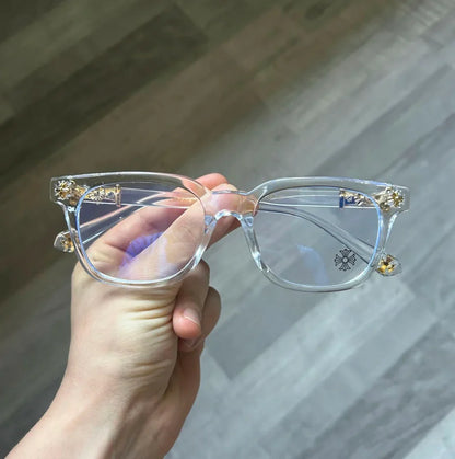 Anti Blue Light Glasses For Men And Women Black & Transparent Frame