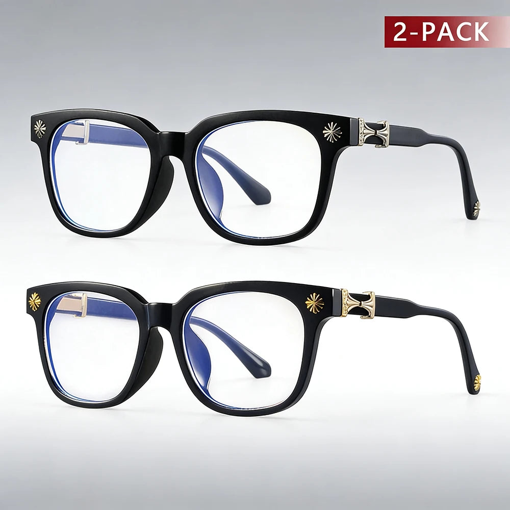 Anti Blue Light Glasses For Men And Women Black & Transparent Frame