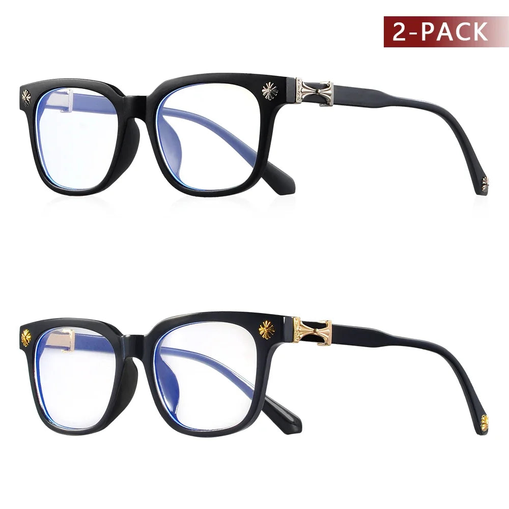 Anti Blue Light Glasses For Men And Women Black & Transparent Frame