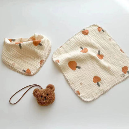 Cotton Yarn Baby Face Towel Milk Towel Baby Feeding Saliva Towel Handkerchief