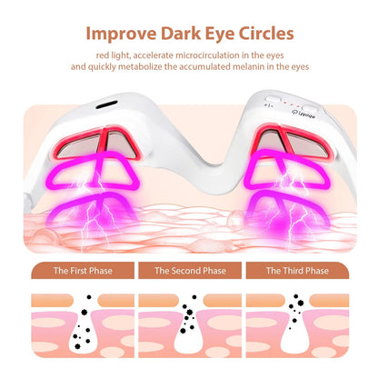 Red Light Therapy & Microcurrent Eye Care Glasses – Anti-Aging Under-Eye Rejuvenation Device